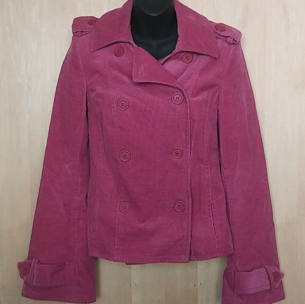Juicy Couture Jeans Mauve Pink Corduroy Jacket